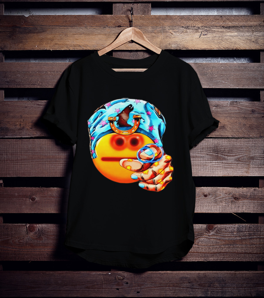 Johnny Joestar Emoji Icon With Star And Horse T-Shirt