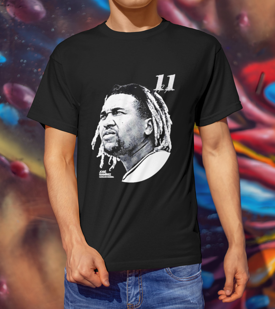 Jose Ramirez Cleveland Guardians 2026 Lineage Series 11 T-Shirt