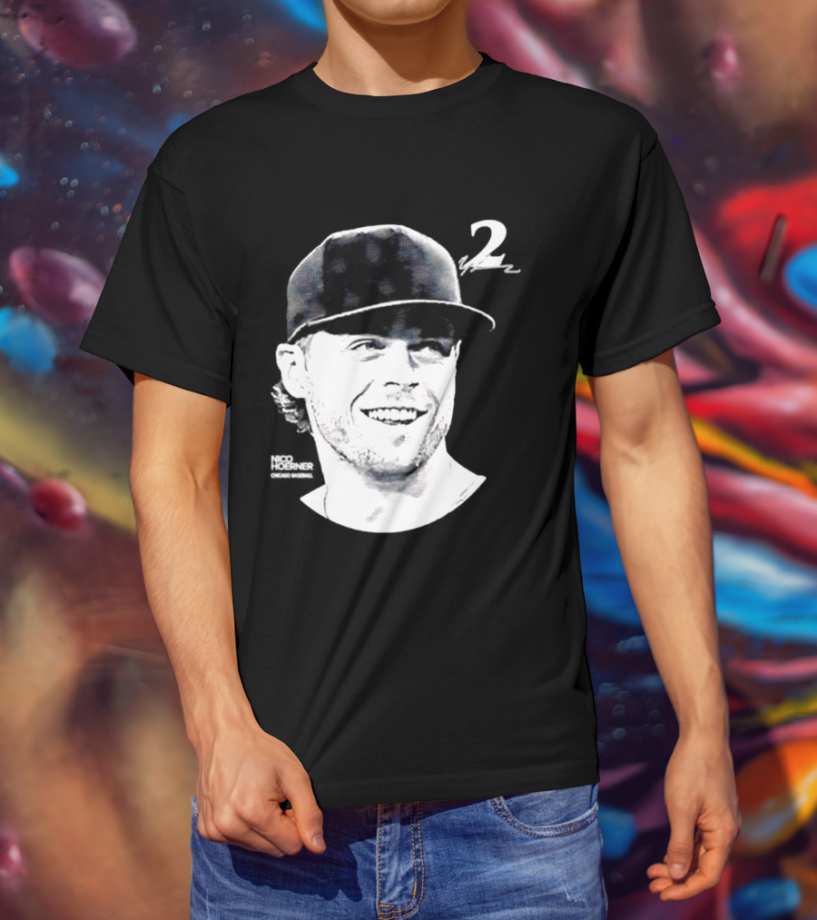 Chicago Cubs Nico Hoerner 2 MLB 2026 Lineage Series T-Shirt