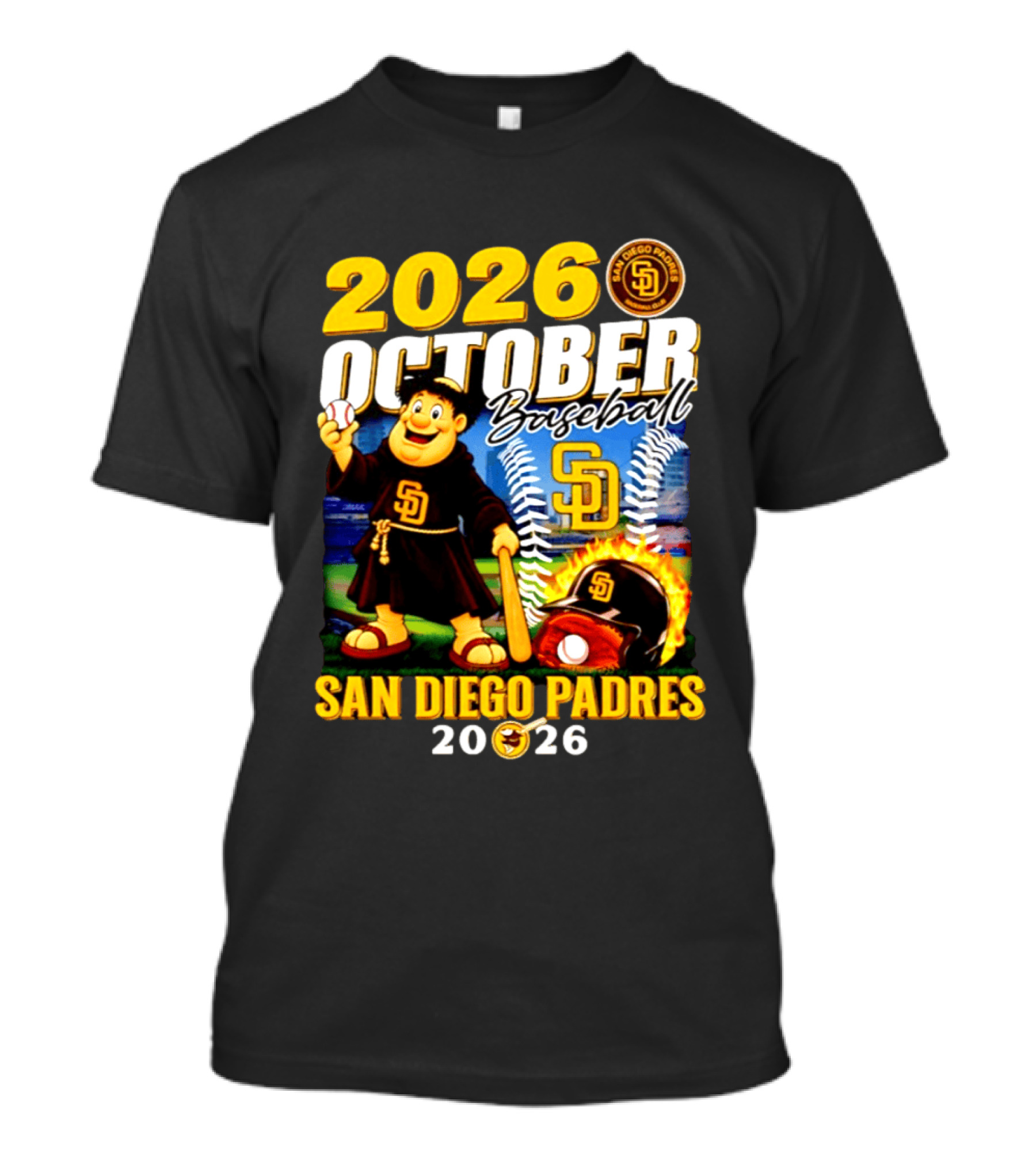 San Diego Padres 2026 October Baseball Postseason T-Shirt