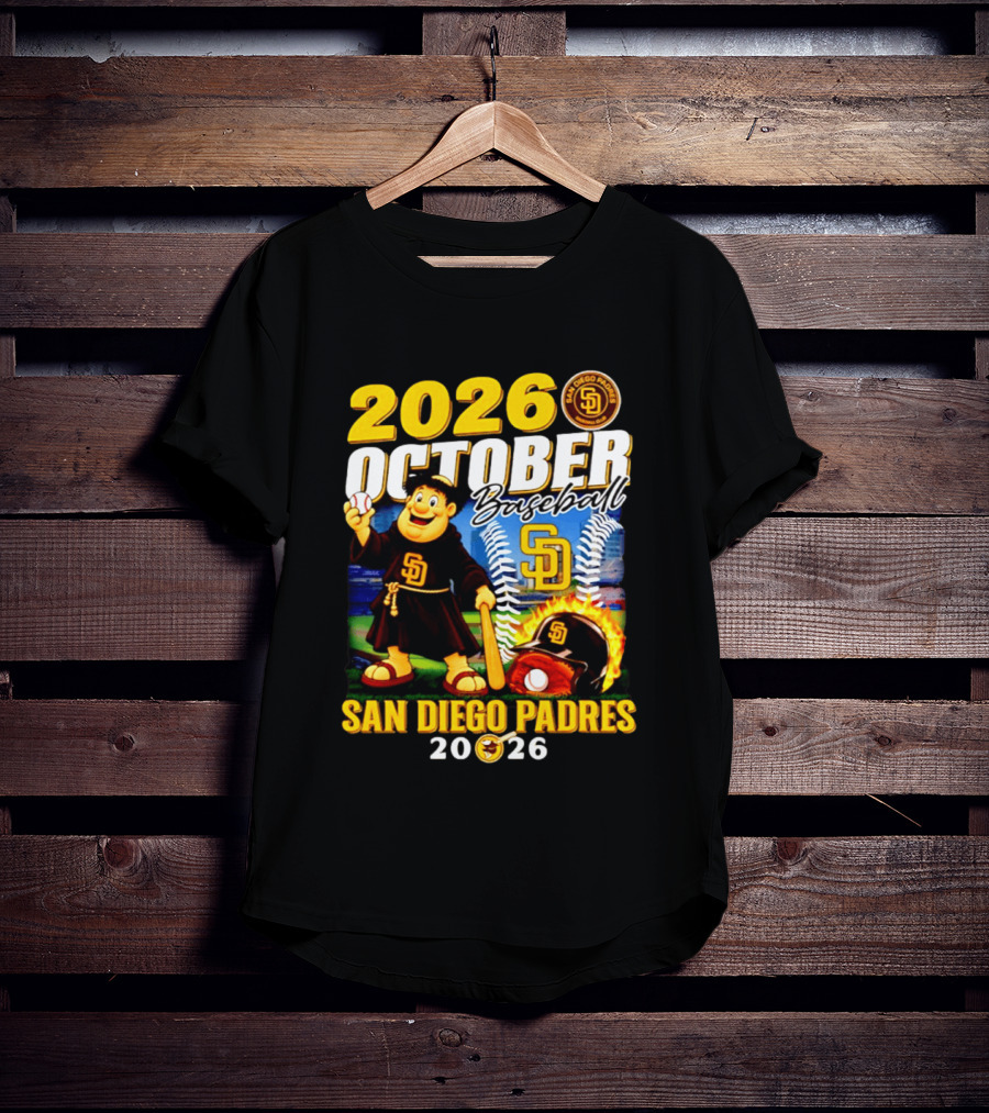 San Diego Padres 2026 October Baseball Postseason T-Shirt