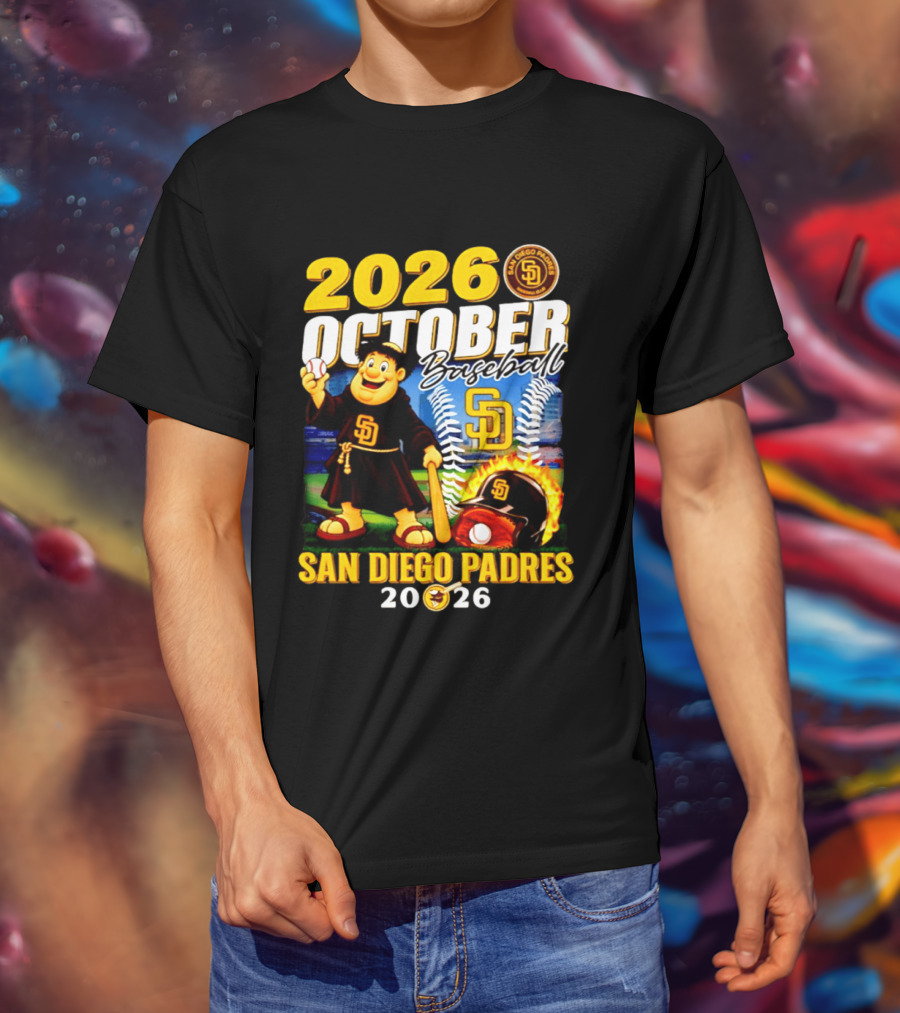 San Diego Padres 2026 October Baseball Postseason T-Shirt