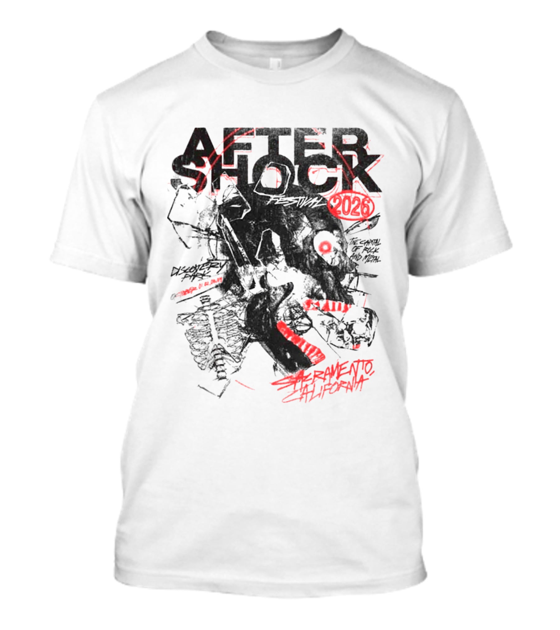 Aftershock Festival 2026 Sacramento California October 1 4 The Sound Of Rock N' Roll Chatter Brain T-Shirt