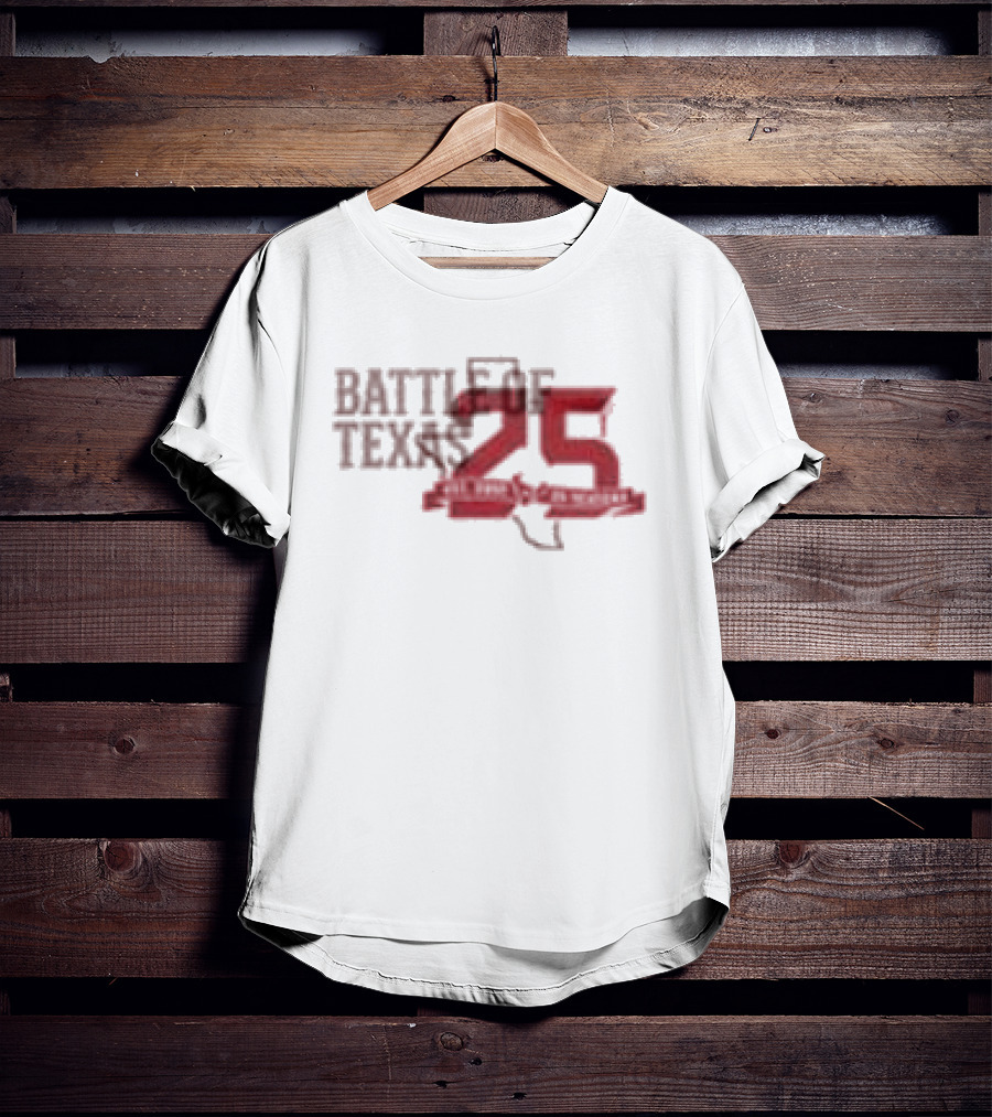 Dallas Cowboys Vs Houston Texans Battle Of Texas 25 Years Strong 2026 T-Shirt