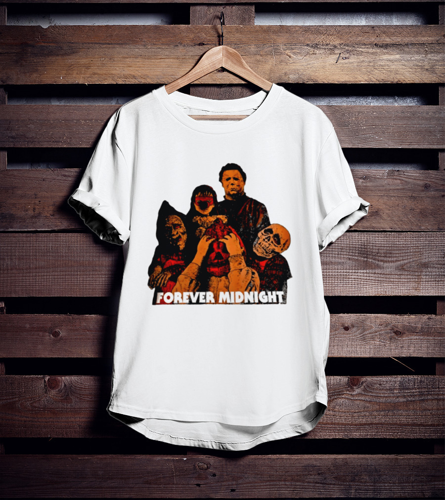 Forever Midnight Horror Icons Halloween Classic Characters T-Shirt