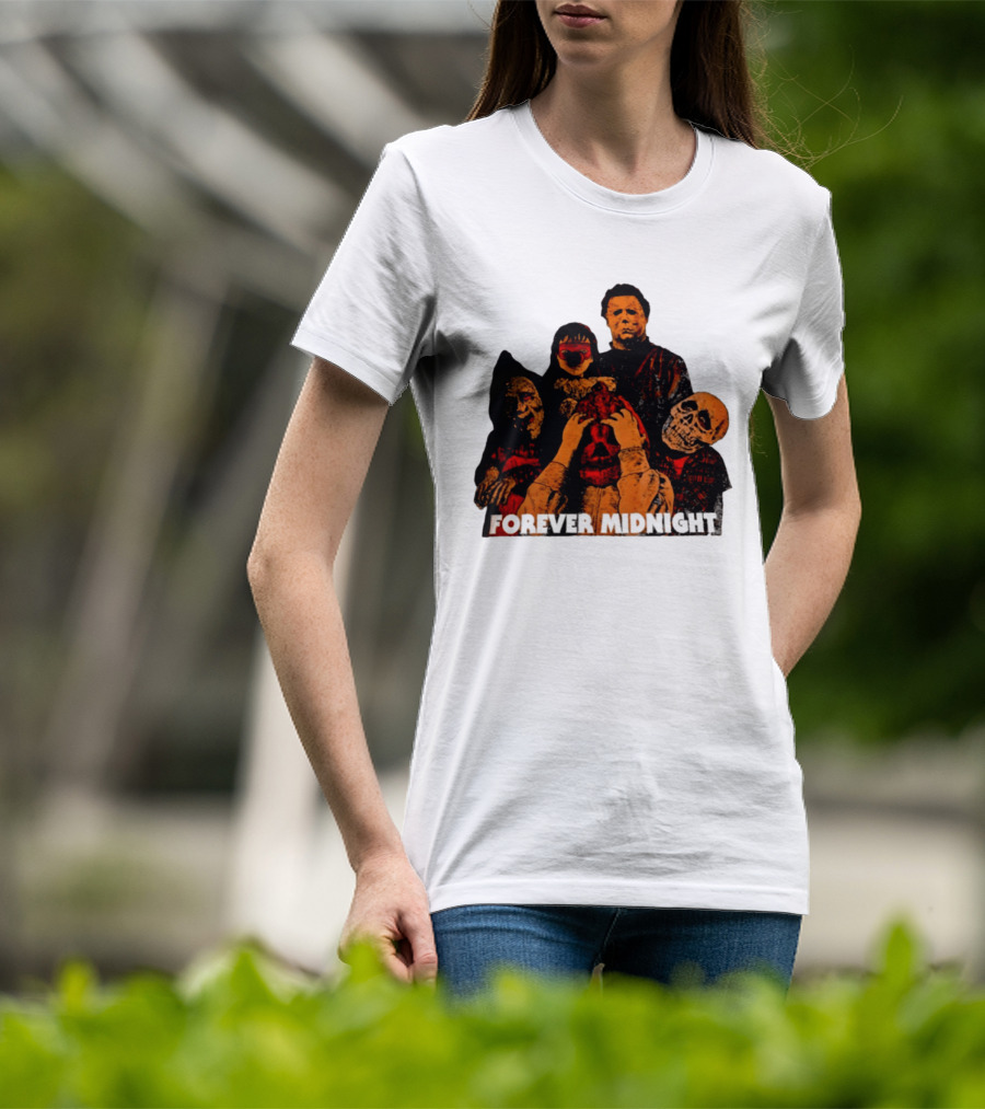 Forever Midnight Horror Icons Halloween Classic Characters T-Shirt