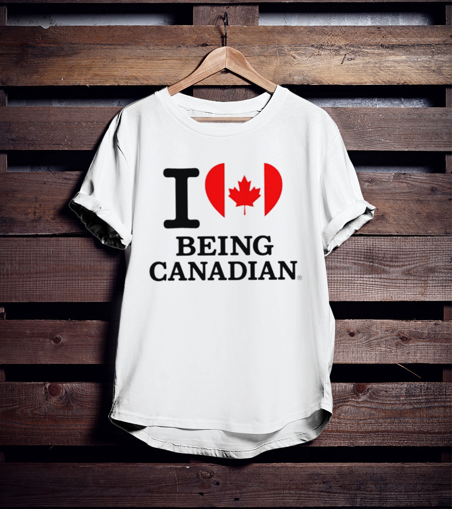 I Heart Maple Leaf Being Canadian T-Shirt