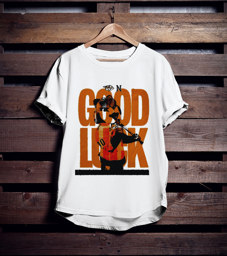 Nashville Predators Gnash Good Luck Hockey T-Shirt