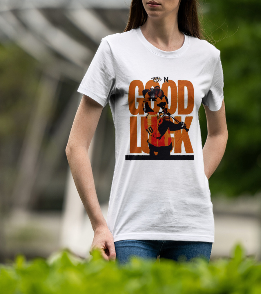 Nashville Predators Gnash Good Luck Hockey T-Shirt