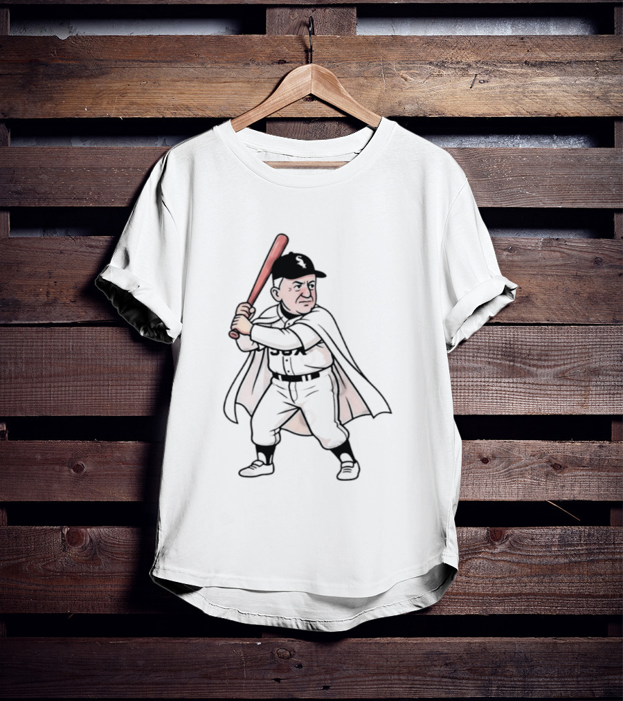 Pope Leo Swing Chicago White Sox 2026 Cartoon Baseball Player T-Shirt