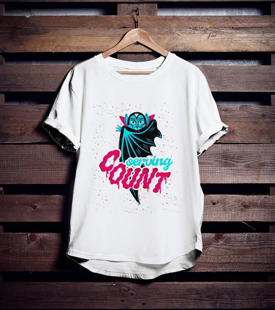 Serving Cunt Dracula Vampire Pastel Gothic Halloween T-Shirt