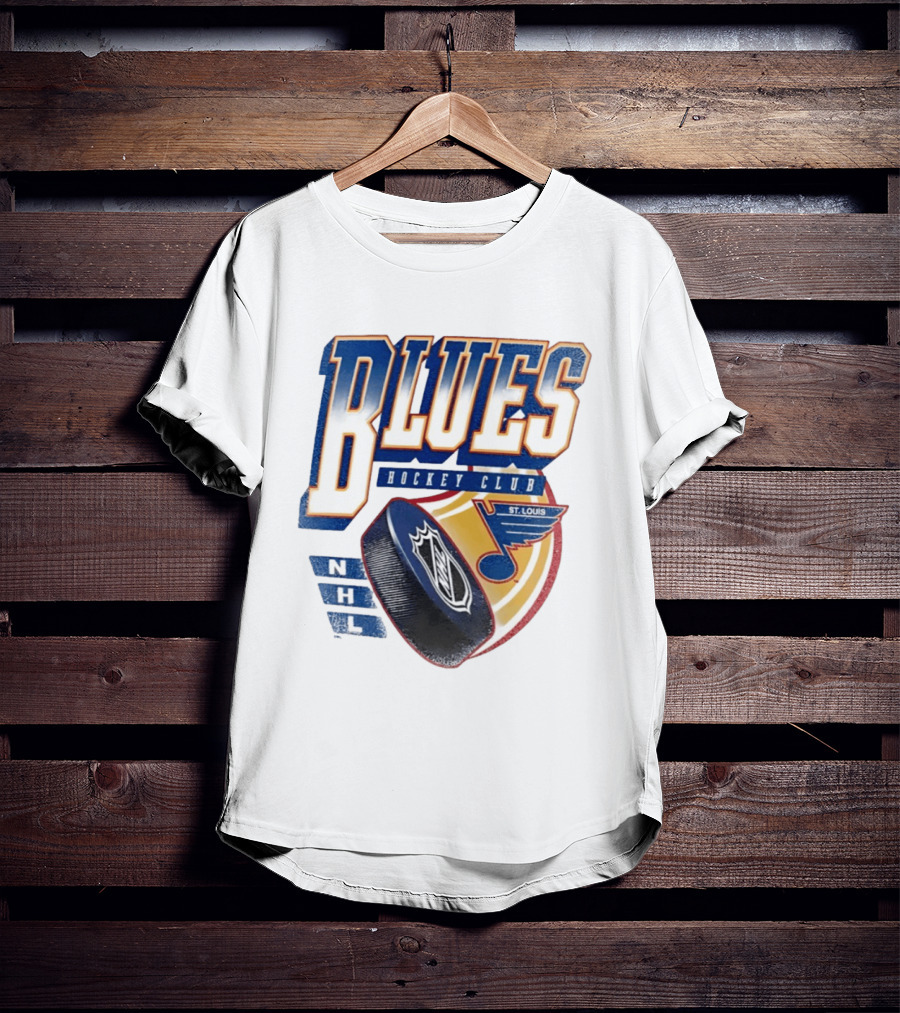 St. Louis Blues NHL Hockey Club Iconic Timeless Blue Note T-Shirt