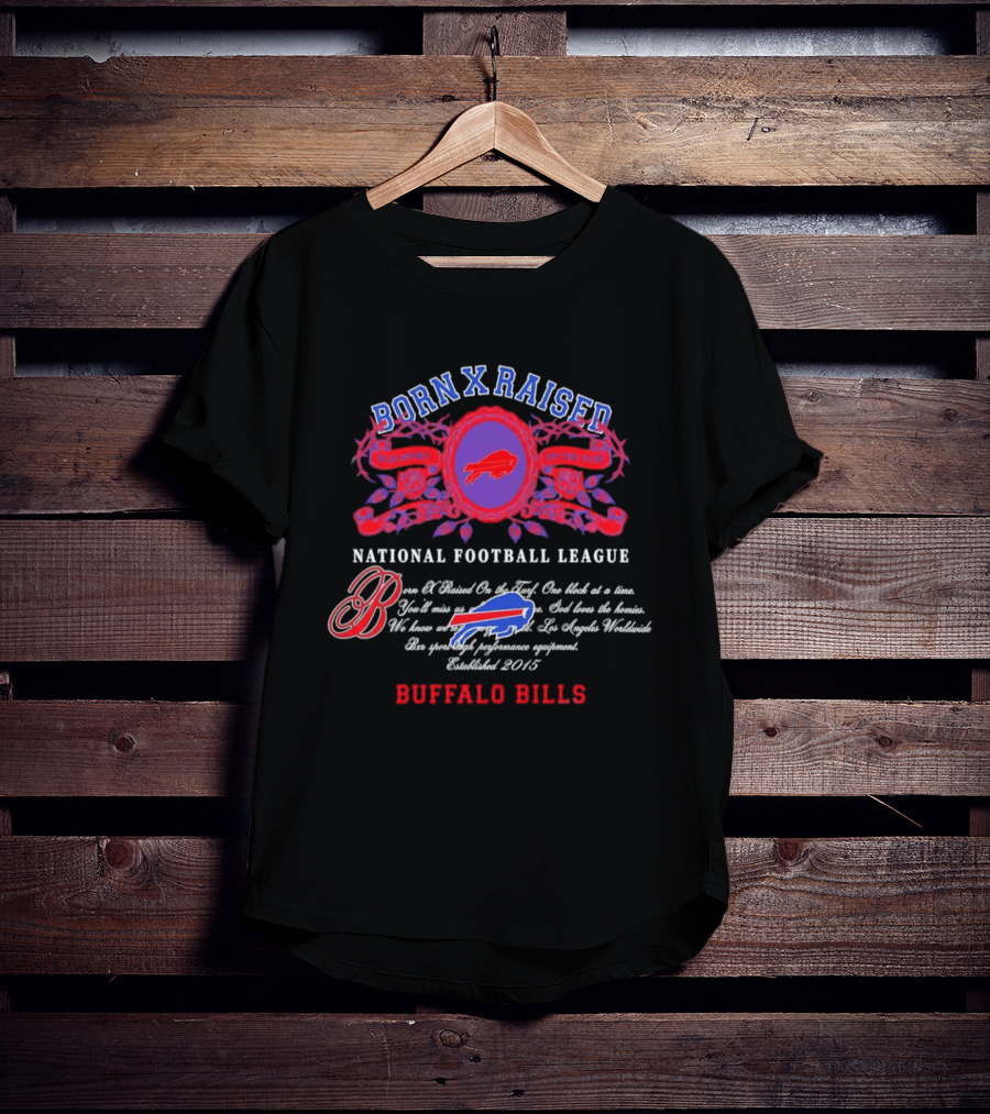 Buffalo Bills Born X Raised National Football League 2026 T-Shirt