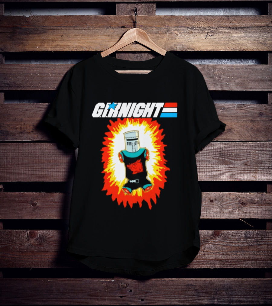 GI Night Black Knight Monty Python Exploding T-Shirt