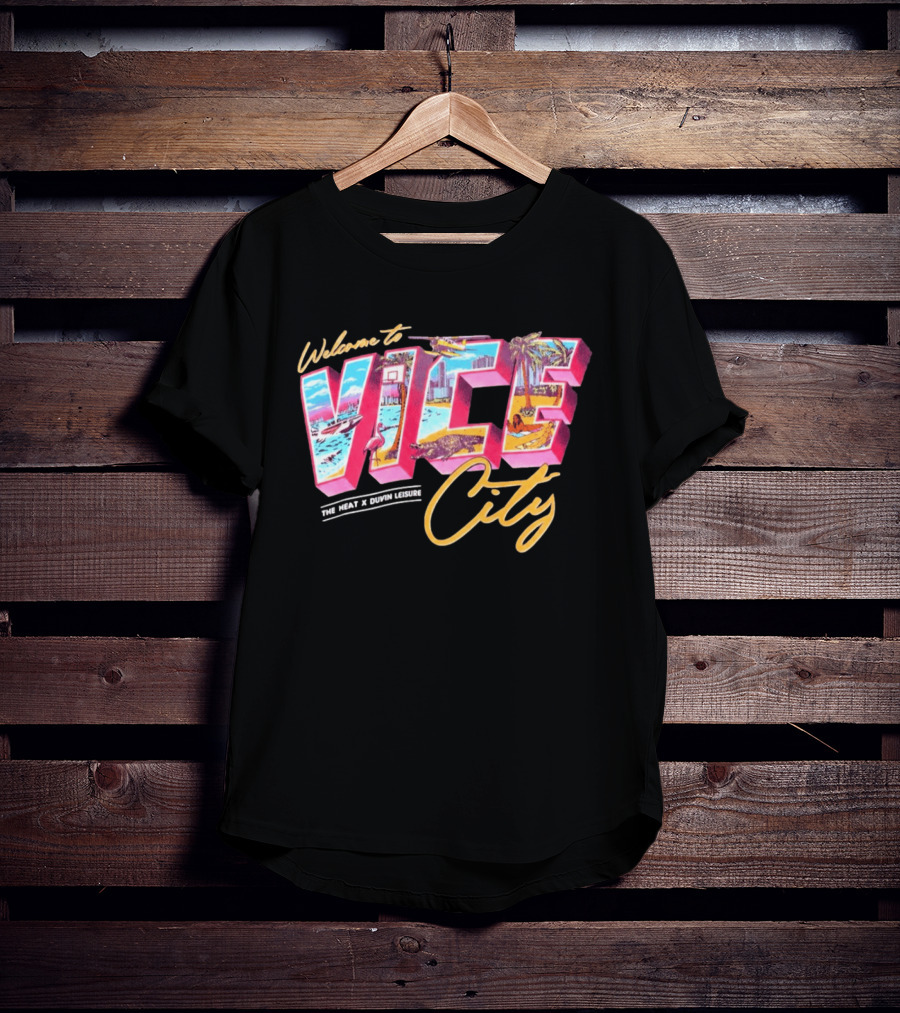 Welcome To Vice City The Heat & Duvin Leisure Miami GTA 6 T-Shirt