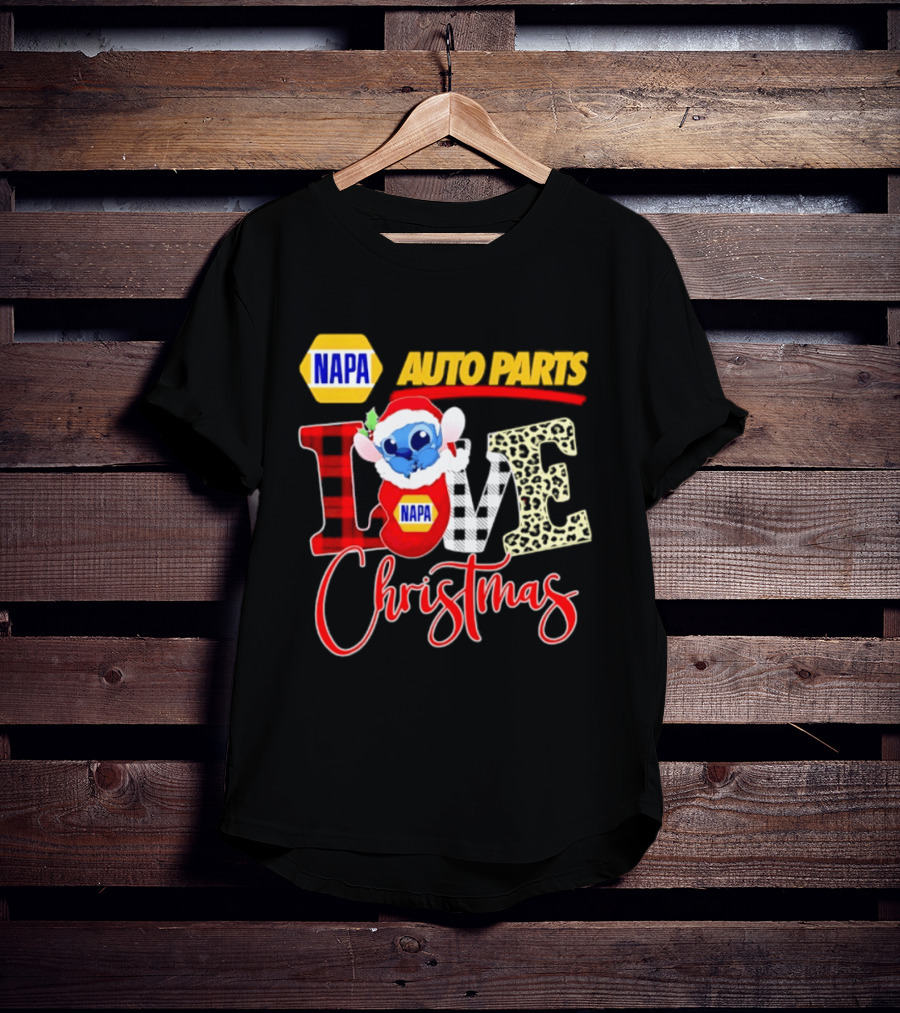 NAPA Auto Parts Stitch Christmas Love Holiday 2026 T-Shirt