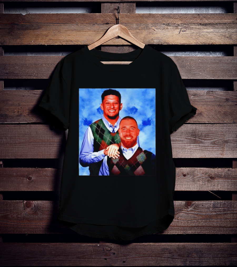 Patrick Mahomes Travis Kelce Step Brothers Meme Football T-Shirt