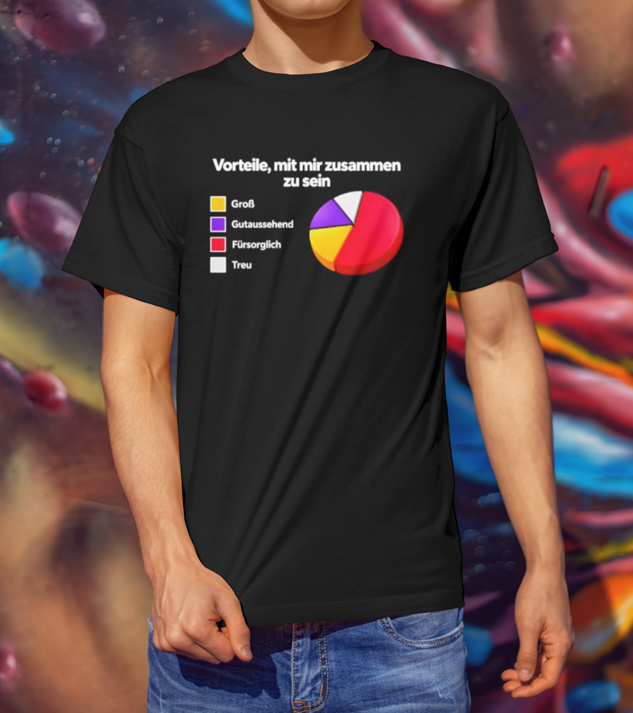 Vorteile Mit Mir Zusammen Zu Sein Grafik Groß Loyal Romantisch Abenteuerlustig T-Shirt