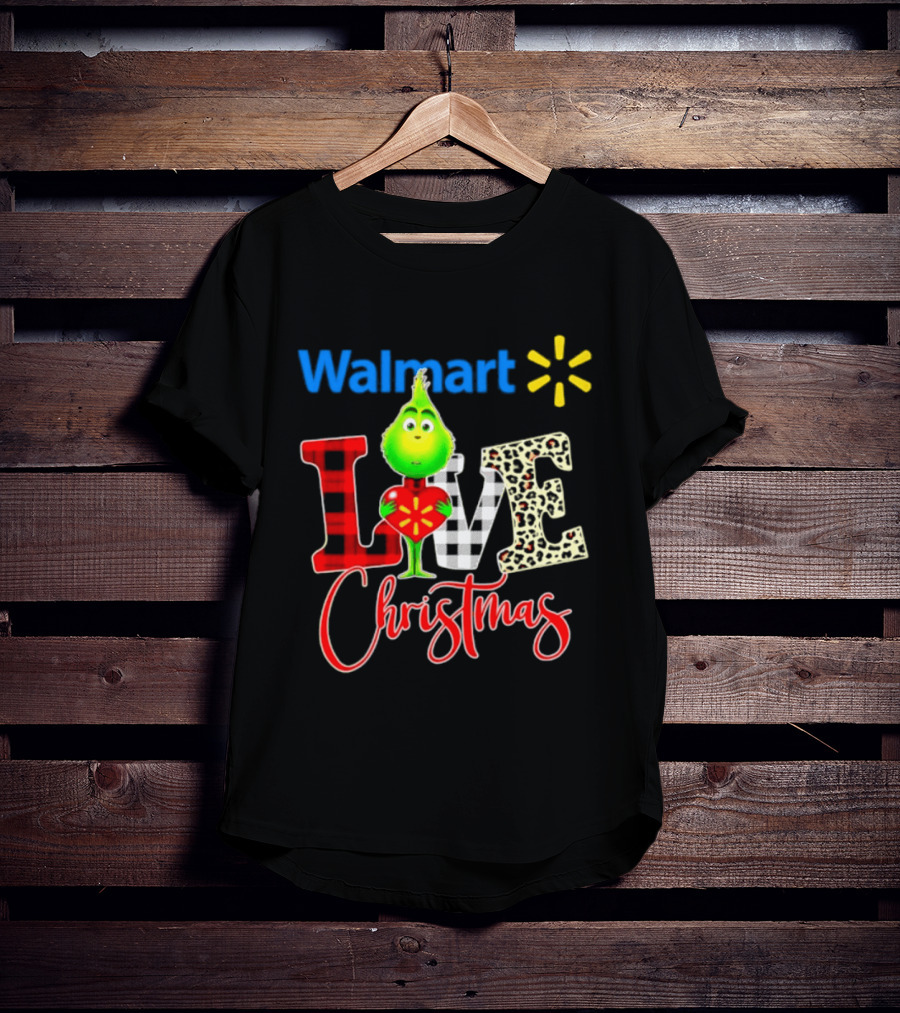 Walmart Grinch Love Christmas 2026 Cartoon T-Shirt