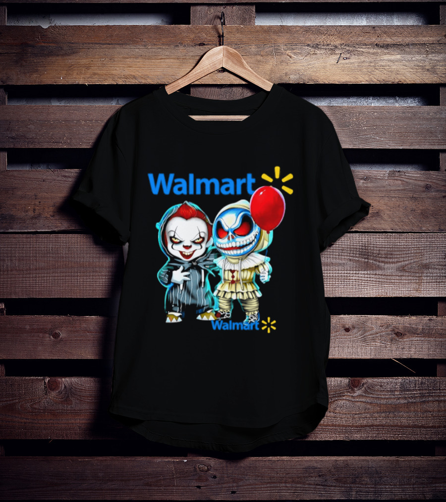 Walmart Pennywise Skellington 2026 Halloween Balloon Collaboration T-Shirt