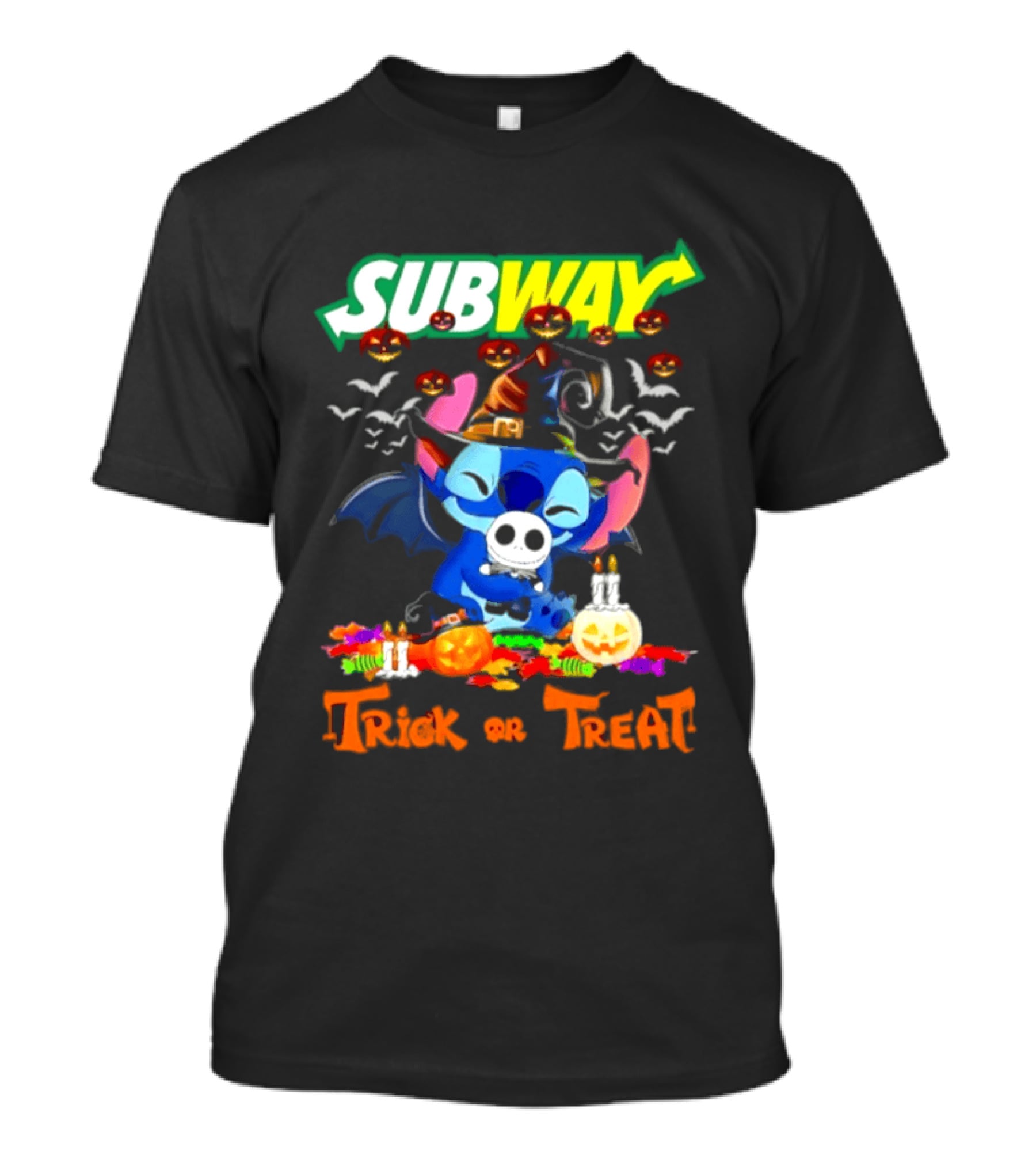 Subway Stitch Trick Or Treat Halloween 2026 T-Shirt