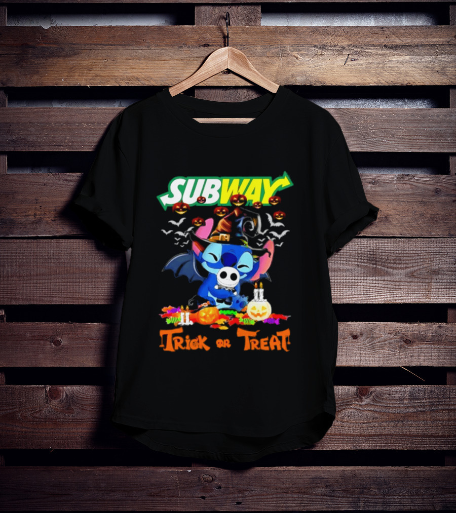 Subway Stitch Trick Or Treat Halloween 2026 T-Shirt