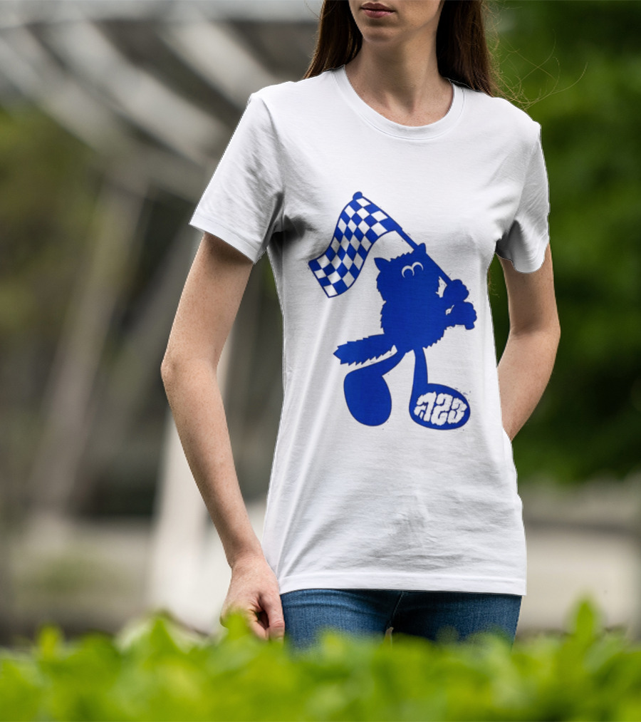 Alex Albon Quadrant Singapore Race Week Mascot 23 Checkered Flag T-Shirt