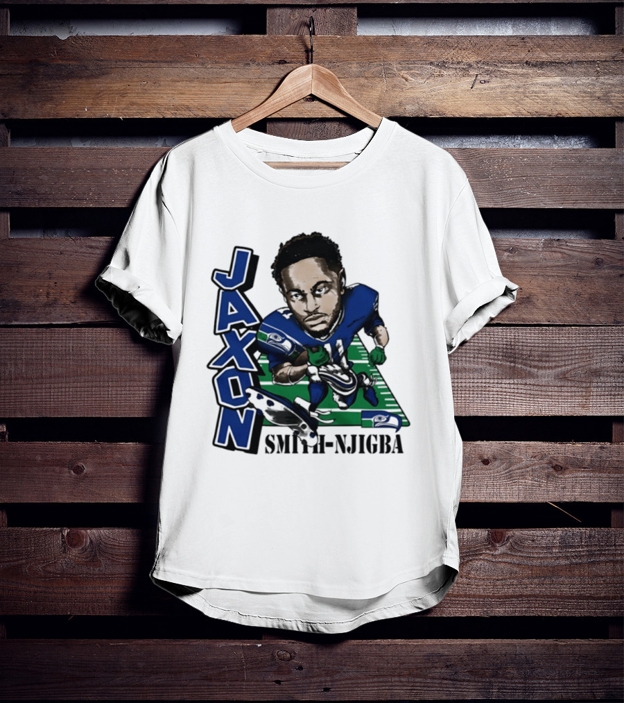 Seattle Seahawks Jaxon Smith Njigba Football Caricature T-Shirt