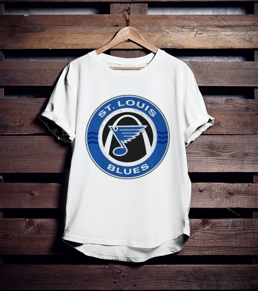 St. Louis Blues NHL Hockey Arch And Note T-Shirt