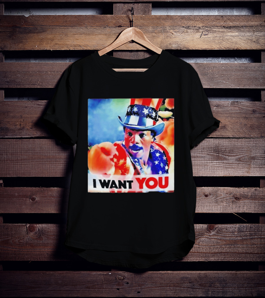 Apollo Creed I Want You Uncle Sam Rocky Meme T-Shirt
