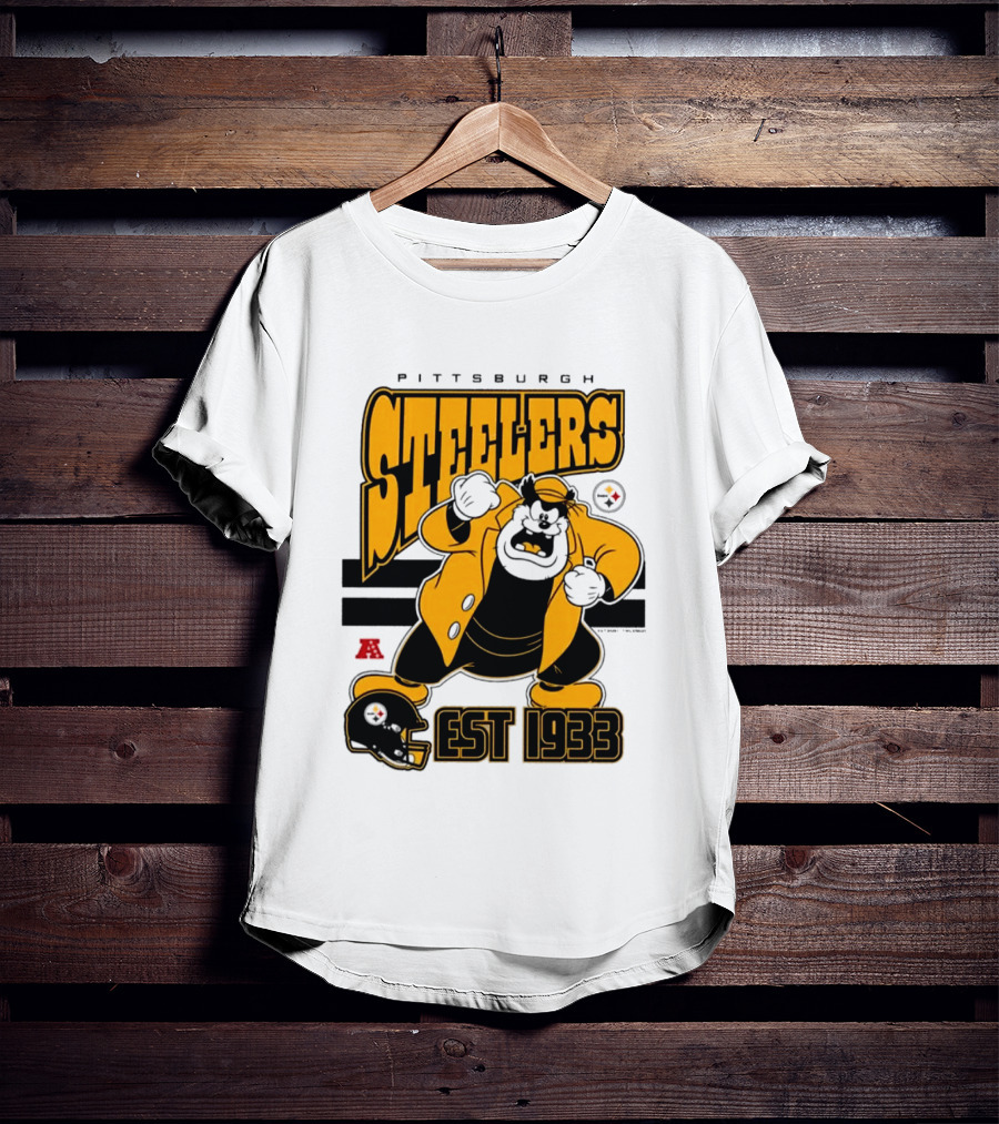Pittsburgh Steelers Disney Pete EST 1933 NFL Collaboration T-Shirt