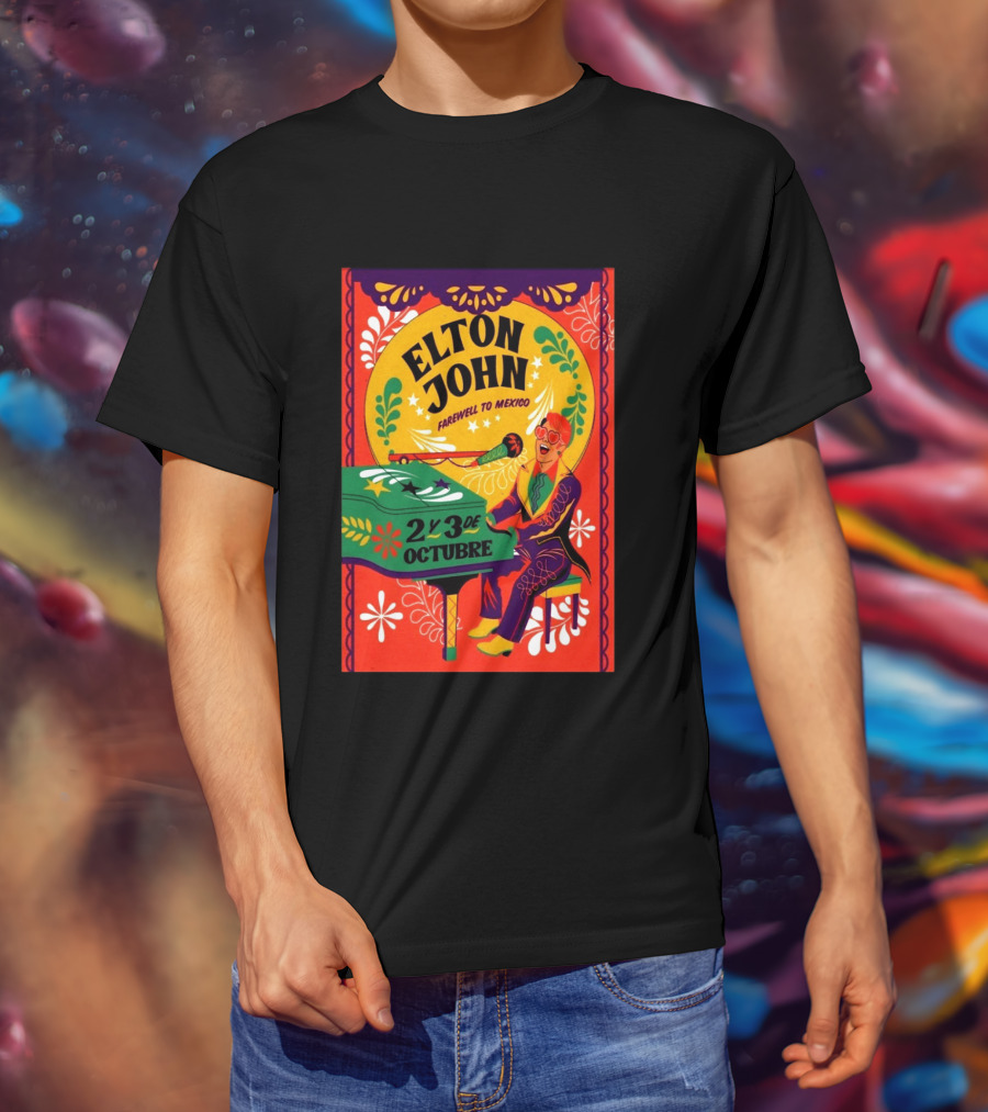 Elton John Farewell To Mexico October 2 Y 3 Event T-Shirt