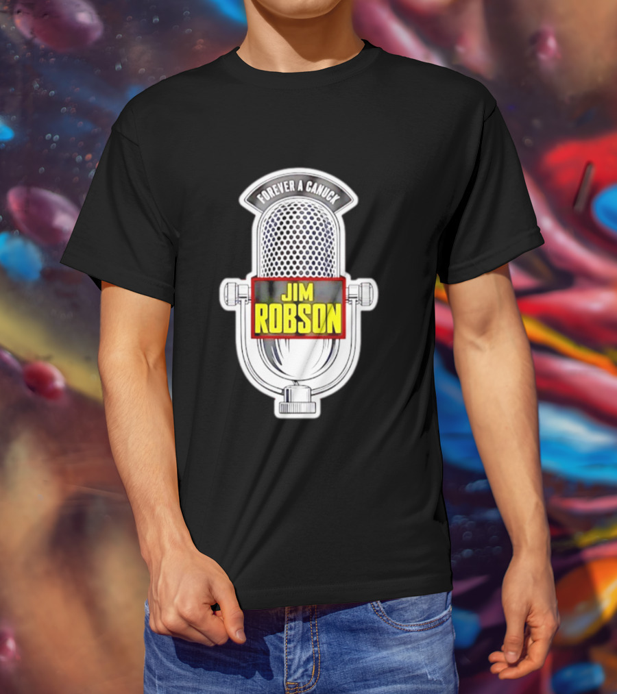 Jim Robson Forever A Canuck Microphone Vancouver Canucks T-Shirt
