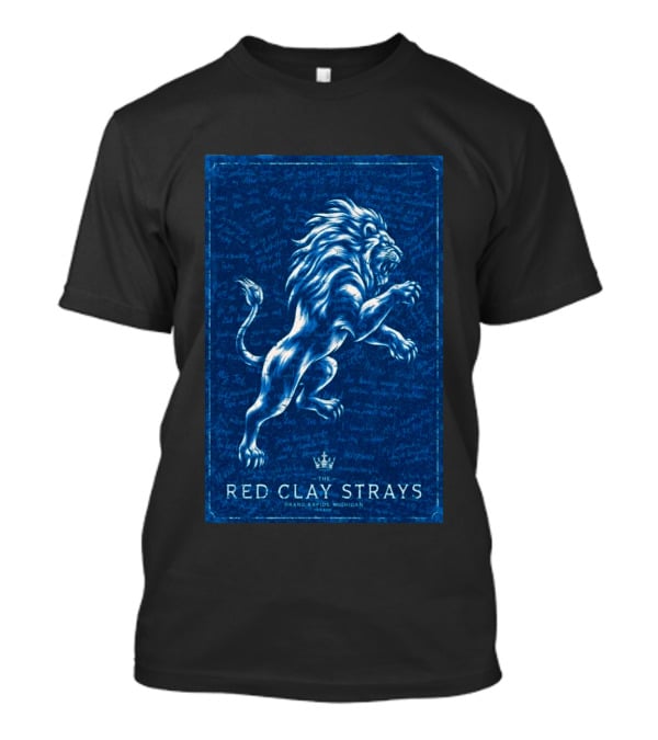 The Red Clay Strays Lion Art Grand Rapids Michigan Concert T-Shirt
