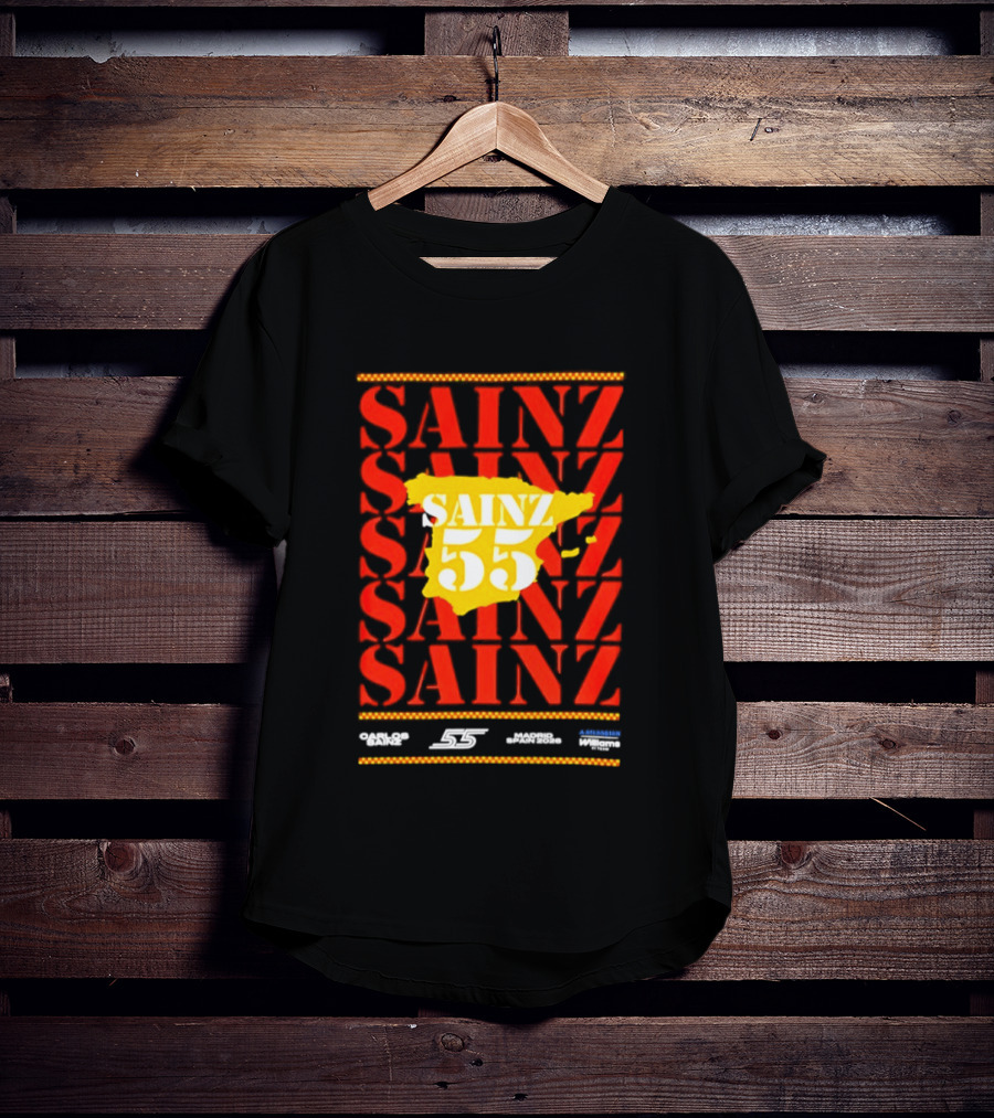 Sainz 55 Atlassian Williams Madrid Race Team Carlos T-Shirt