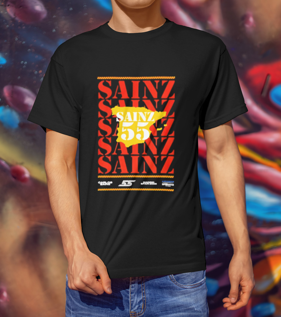 Sainz 55 Atlassian Williams Madrid Race Team Carlos T-Shirt