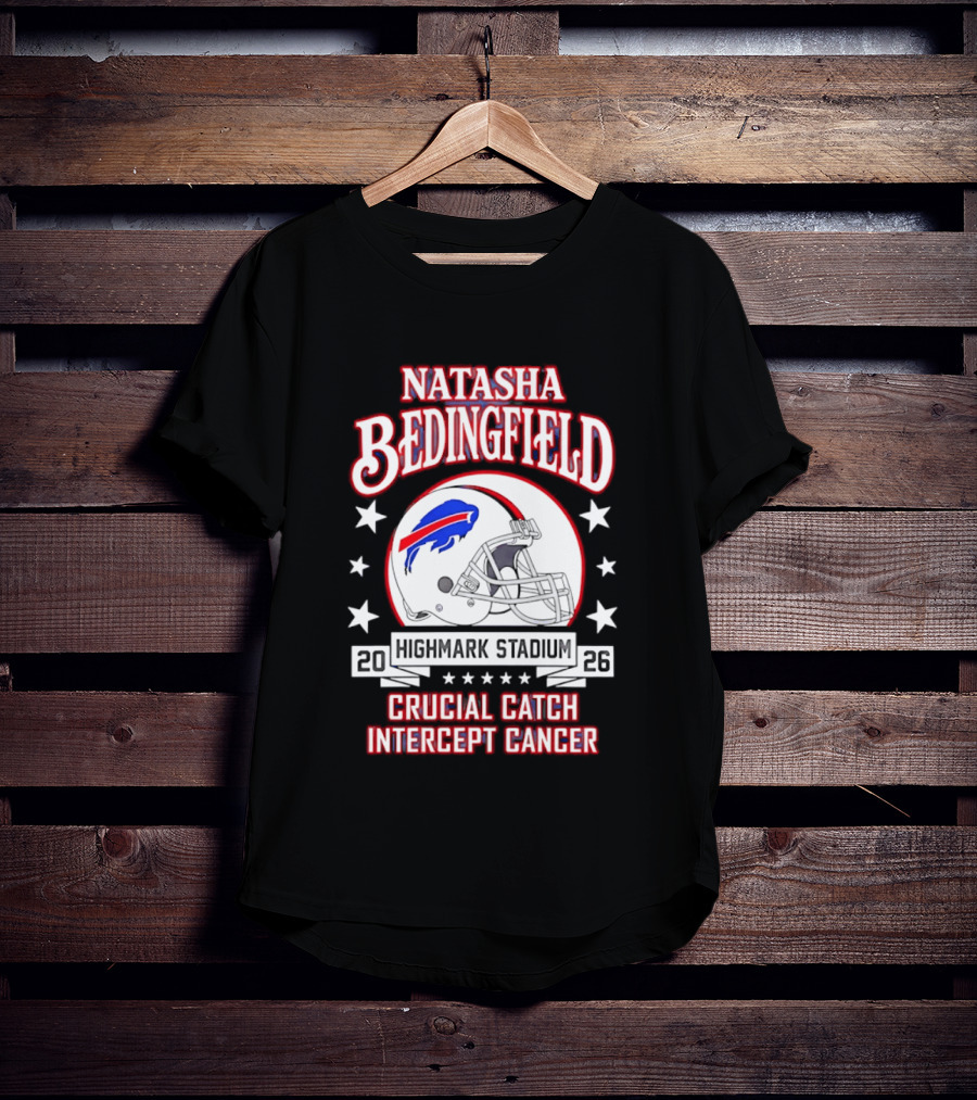 Buffalo Bills Natasha Bedingfield 2026 Crucial Catch Intercept Cancer T-Shirt