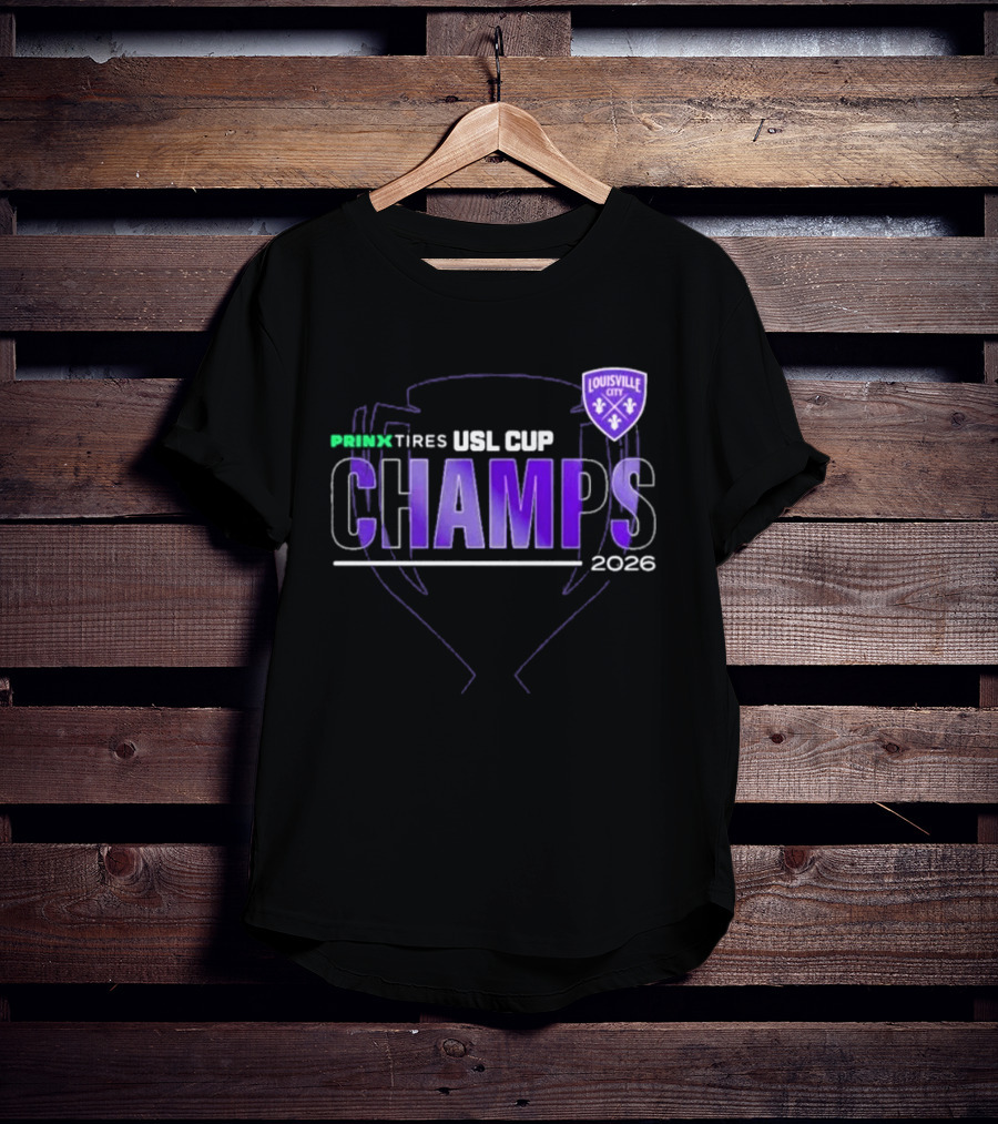 Louisville City FC Prinx Tires USL Cup Champions 2026 T-Shirt
