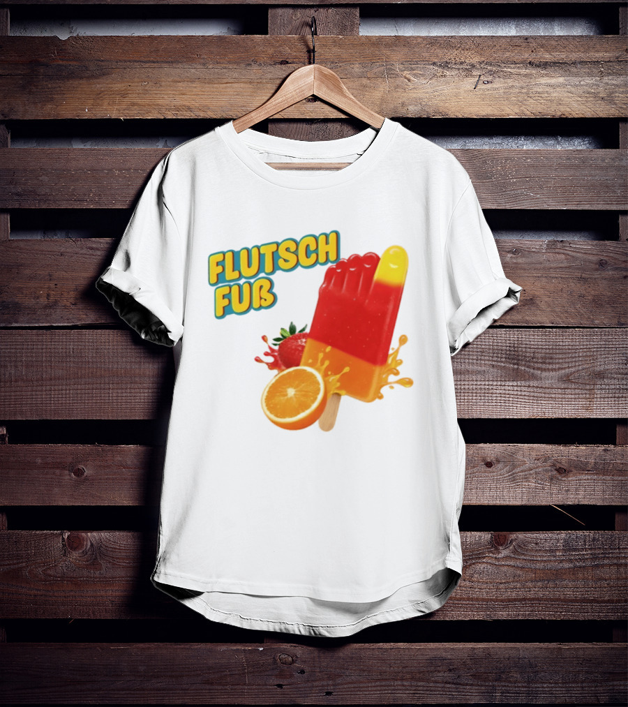 Flutsch Fub Popsicle Orange Strawberry Splash T-Shirt