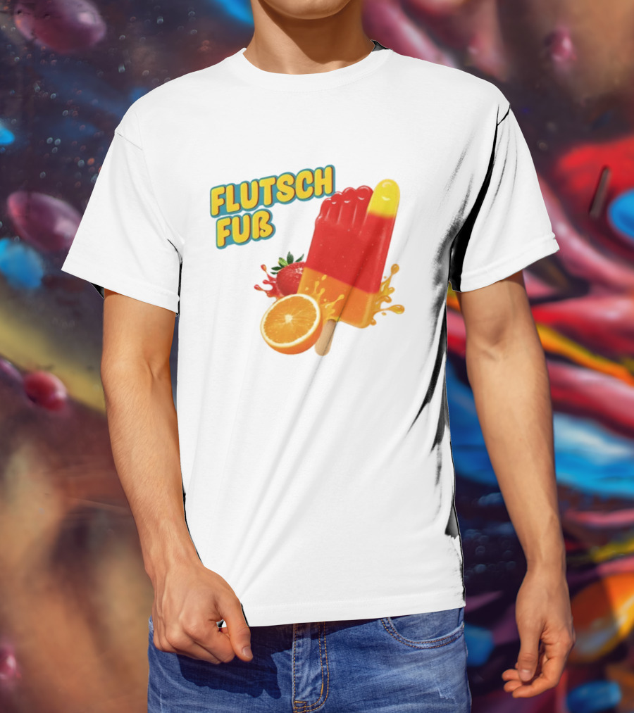 Flutsch Fub Popsicle Orange Strawberry Splash T-Shirt