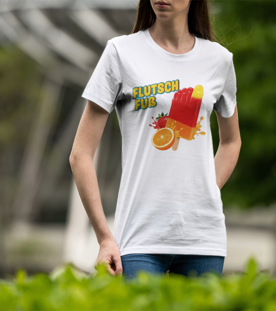 Flutsch Fub Popsicle Orange Strawberry Splash T-Shirt