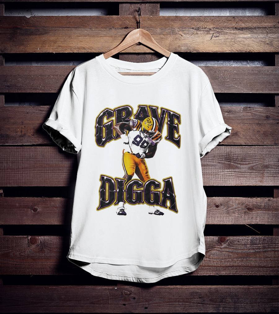 Grave Digga Deuce 90 Gotta Go To Work Football Player T-Shirt