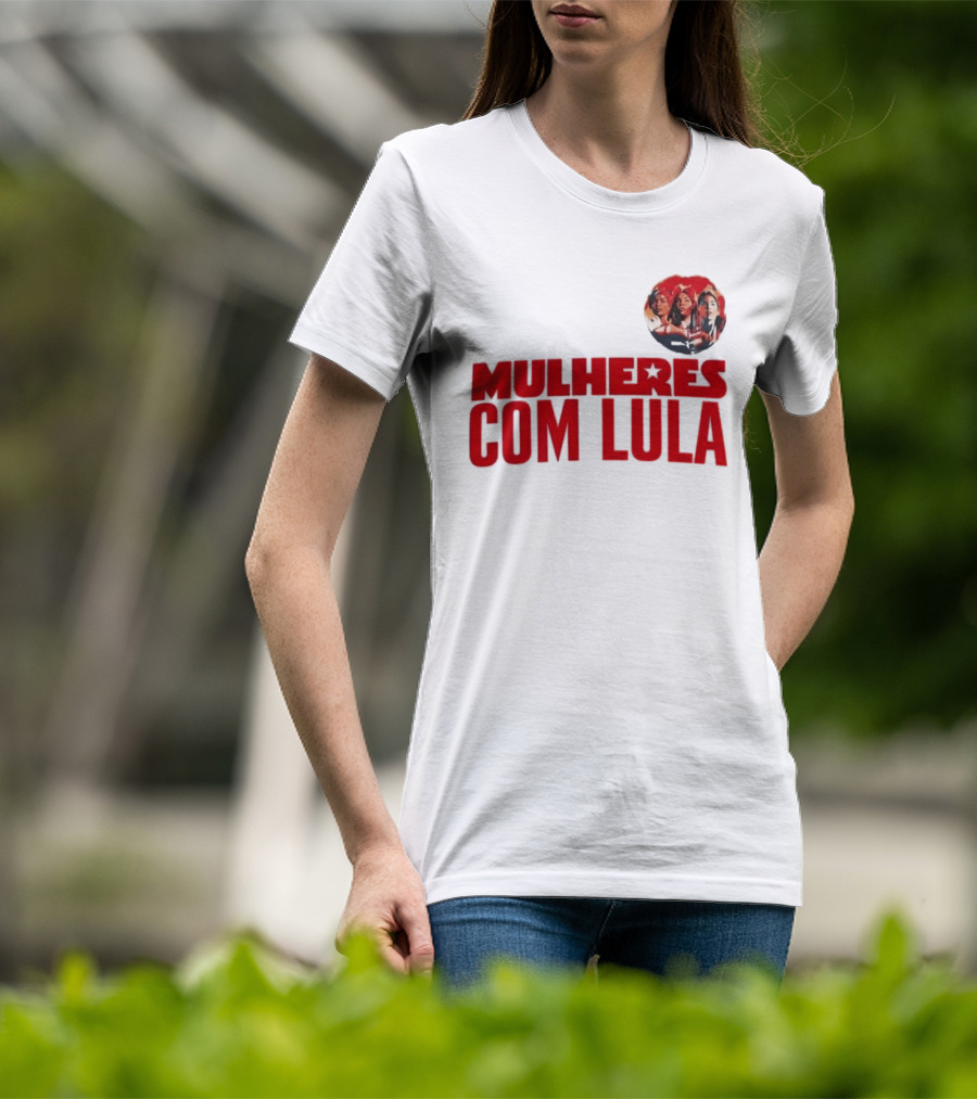 Mulheres Com Lula Olívia Santana T-Shirt