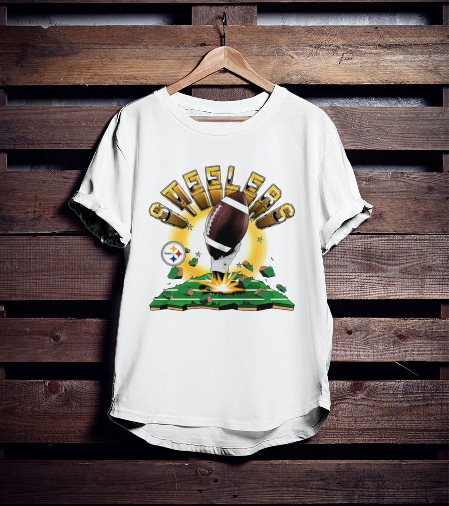 Pittsburgh Steelers Explode Football Clubhouse 2026 T-Shirt