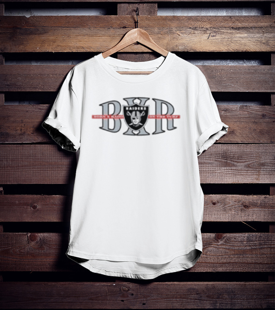 Las Vegas Raiders Born X Raised BXR Block Letter T-Shirt