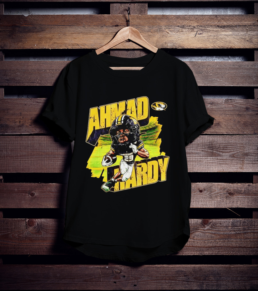 Missouri Tigers Football Ahmad Hardy NCAA Caricature T-Shirt