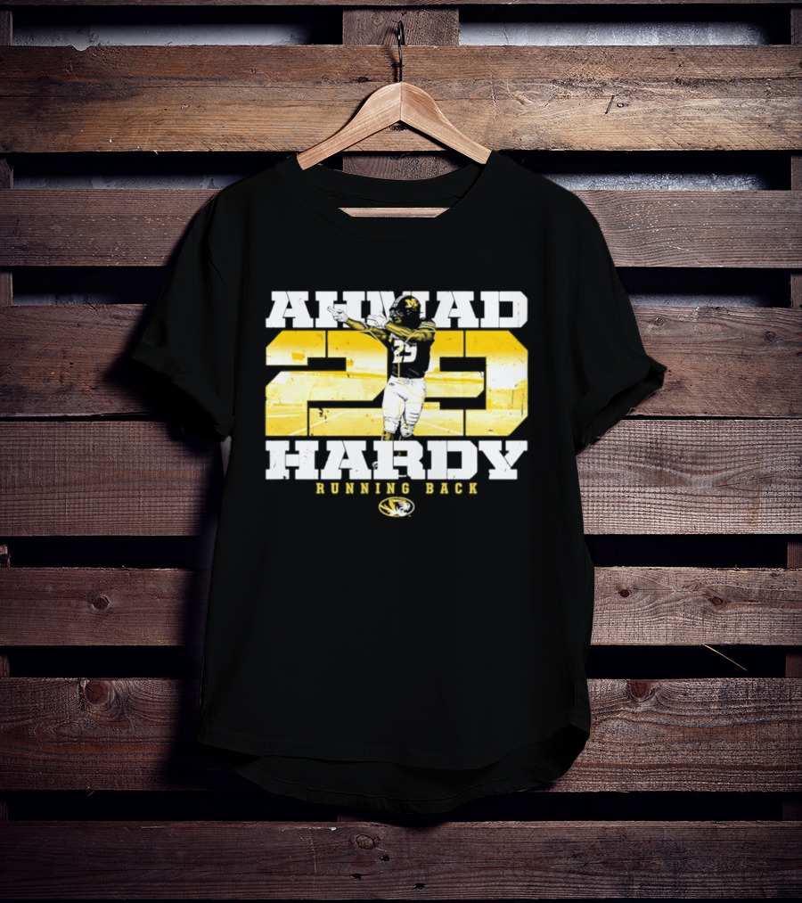 Ahmad 20 Hardy Running Back Missouri Tigers Football NCAA T-Shirt