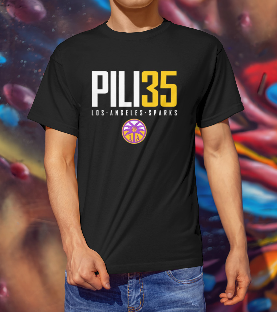 Pili 35 Los Angeles Sparks WNBA Basketball Team T-Shirt