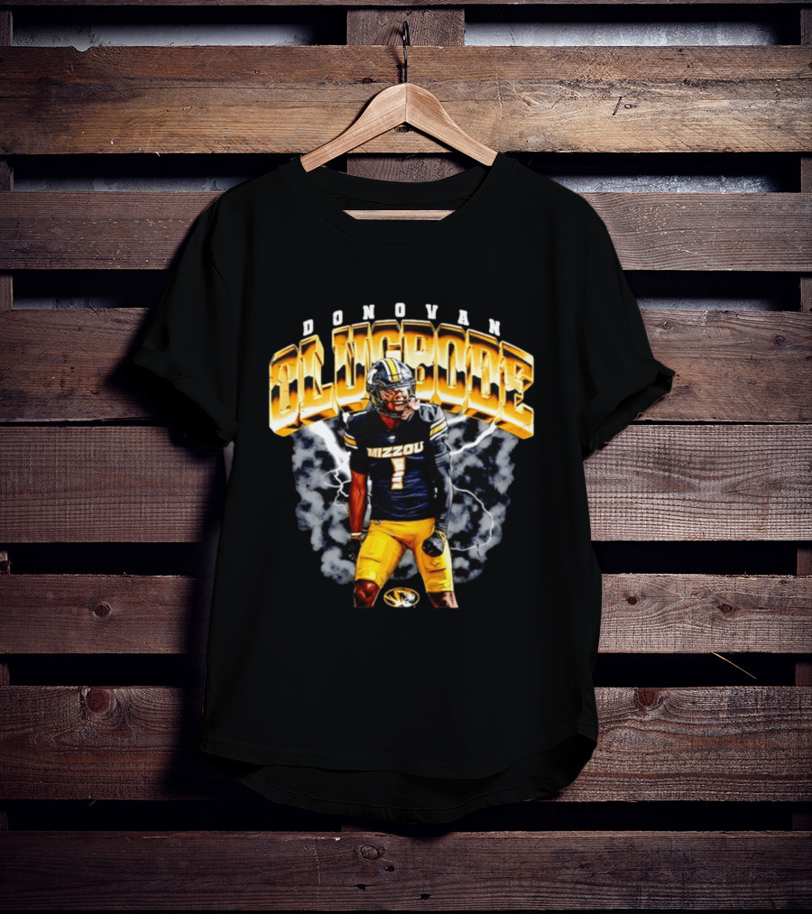 Donovan Olugbode Mizzou Tigers Football Lightning NCAA T-Shirt
