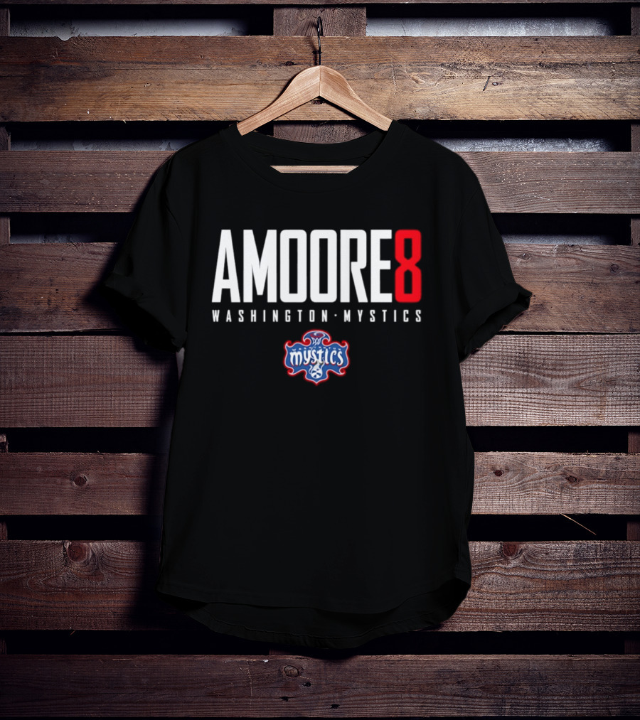 Amoore 8 Washington Mystics WNBA Mystics T-Shirt